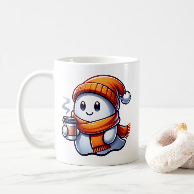Ghost Coffee Mug (With Donut)