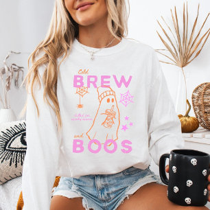 Ghost Cold Brew And Boos Iced Coffee Halloween Sweatshirt
