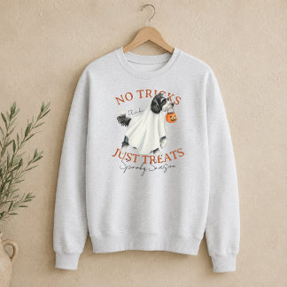 Ghost Costume Dog Doodle Spooky Season Sweatshirt