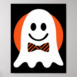 Ghost Costume Halloween Face Men Women Adult Kids  Poster