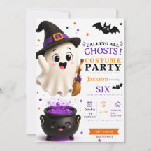 Ghost Costume Party - Cute Halloween Birthday