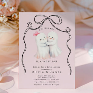 Ghost Couple Baby Shower Invitation