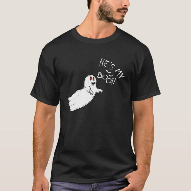 Ghost Couples Halloween Costume matching T-Shirt (Front)