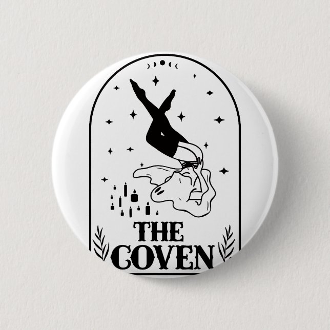 Ghost Coven Bride Squad Gothic Wedding Bachelorett 6 Cm Round Badge (Front)