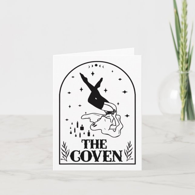 Ghost Coven Bride Squad Gothic Wedding Bachelorett Card (Front)