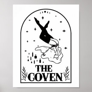 Ghost Coven Bride Squad Gothic Wedding Bachelorett Poster