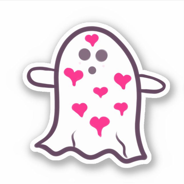 Ghost Covered in Hearts (Front)