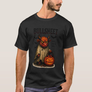 Ghost Cow Funny Halloween Spooky Moo Animal Costum T-Shirt