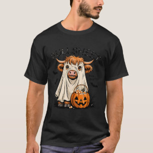 Ghost Cow Funny Halloween Spooky Moo Animal T-Shirt