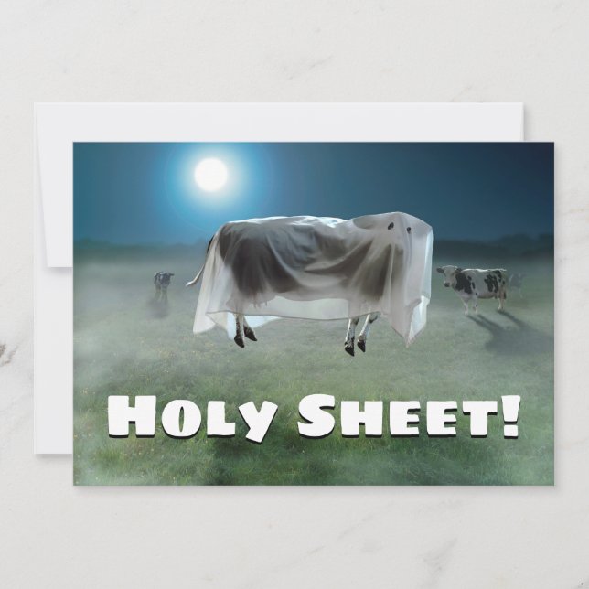 Ghost Cow Invitation (Front)