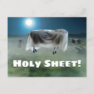 Ghost Cow Invitation Postcard
