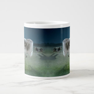 Ghost Cow Large Coffee Mug