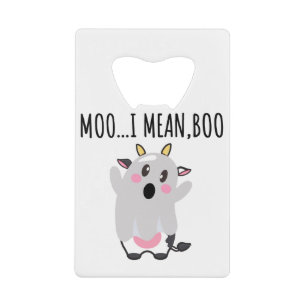 Ghost Cow Moo I Mean Boo Halloween Gift