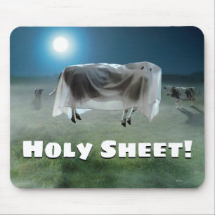 Ghost Cow Mouse Mat