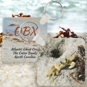 Ghost Crab OBX North Carolina Photographic Key Ring