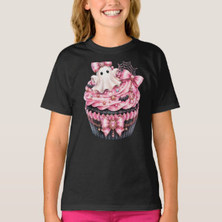 “Ghost Cupcake” Cute Halloween T‑Shirt T-Shirt