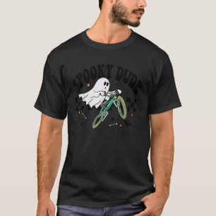 Ghost Cycling Bicycle Bike Retro Halloween Party C T-Shirt