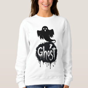 Ghost – Dark Horror Dripping Text Art Sweatshirt