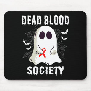 Ghost Dead Blood Society Blood Cancer Awareness Ha Mouse Mat