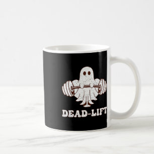 Ghost Dead Lift Groovy Fitness Spooky Funny Hallow Coffee Mug