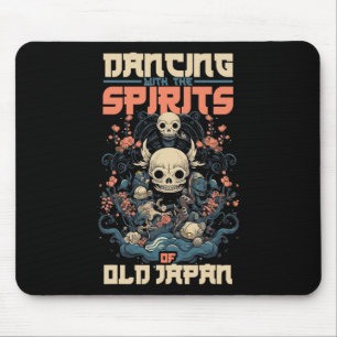 Ghost Demon Dancing With Spirit Of Old Japan Yokai Mouse Mat