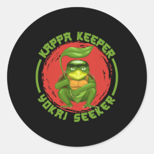 Ghost Demon Kappa Keeper Seeker Monster Trickster  Classic Round Sticker