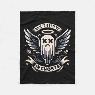 Ghost Design Cute Ghost Halloween Spooky Season Fleece Blanket