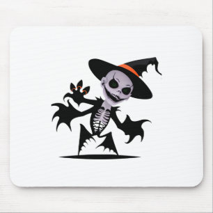 Ghost Devil In Halloween Sticker Mouse Mat