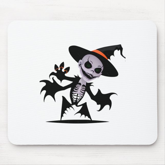 Ghost Devil In Halloween Sticker  Mouse Mat (Front)