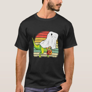 Ghost Dinosaur Halloween Rex Costume T-Shirt