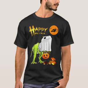 Ghost Dinosaur T Rex Funny Boo Happy Halloween T-Shirt