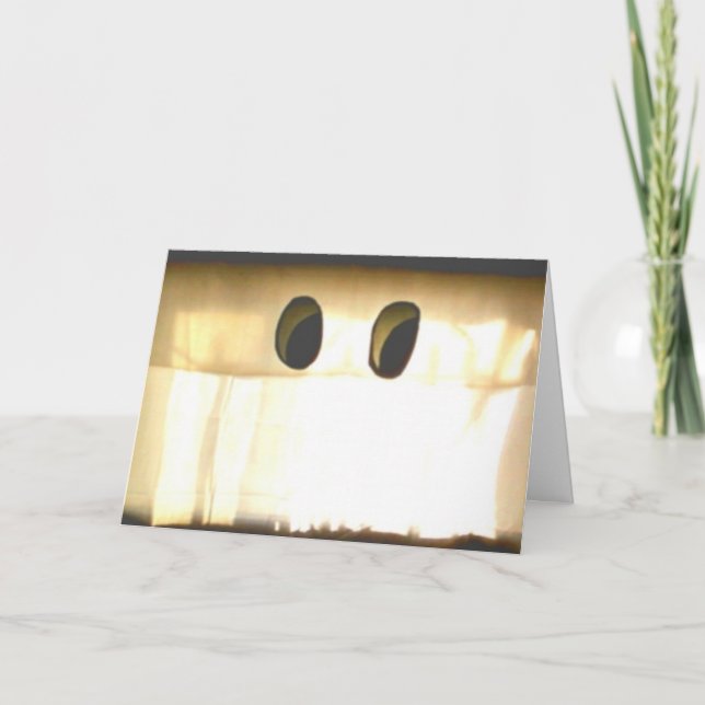 Ghost Disguised As A Curtain Card (Front)