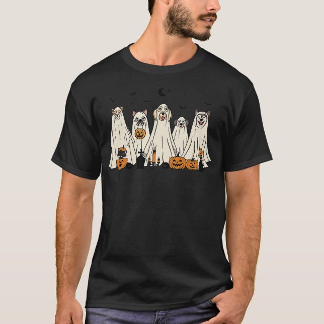 Ghost Dog Halloween Costume T-Shirt (Front)