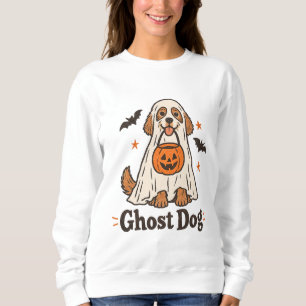 Ghost Dog Halloween Sweatshirt Dog Mum Halloween