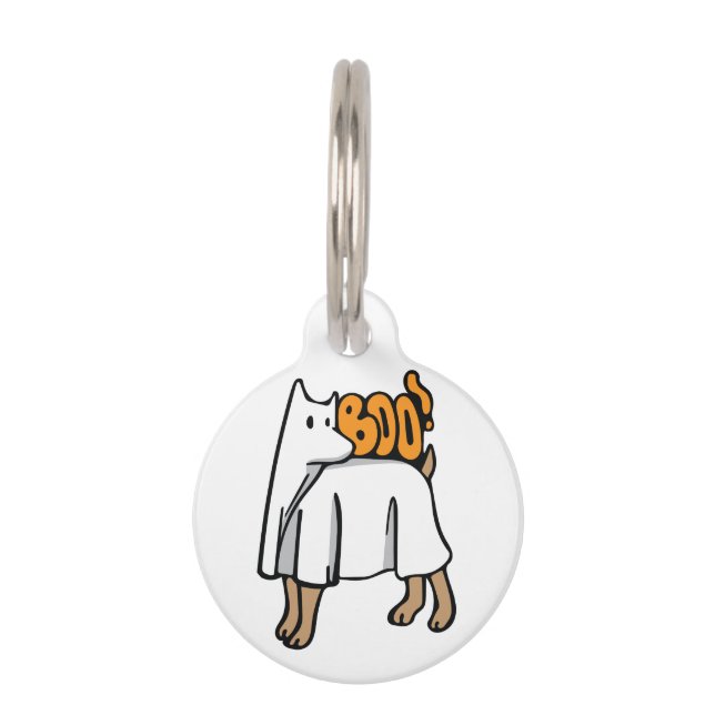 Ghost Dog Pet Tag (Front)