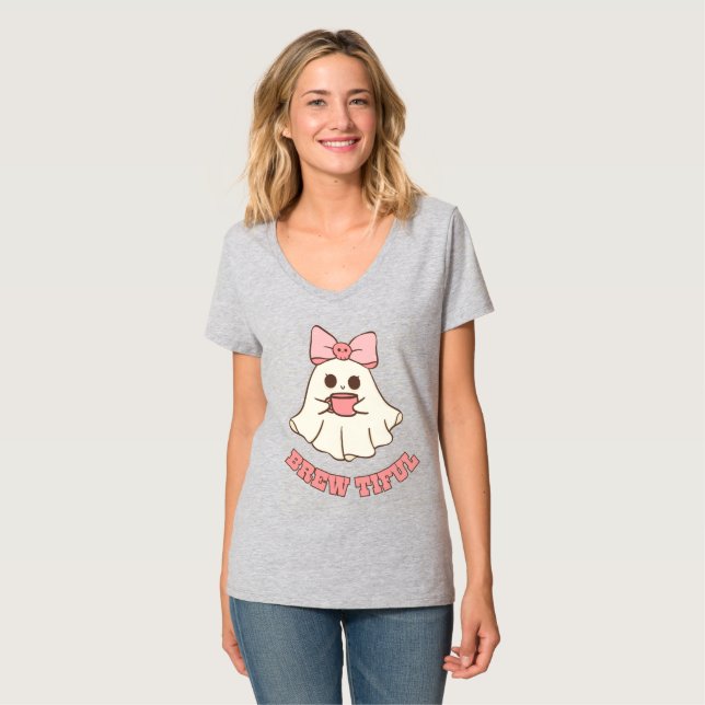 Ghost Drink Coffee T-Shirt (Front Full)