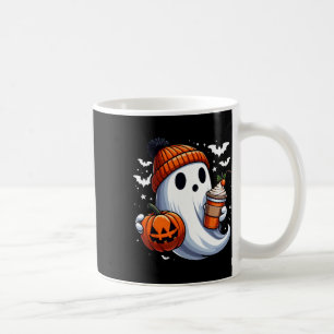 Ghost Drinking Pumpkin Spice Men Women Kids Hallow Coffee Mug
