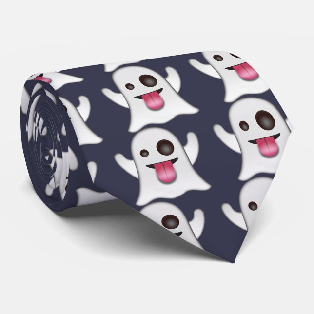 ghost_emoji tie (Rolled)