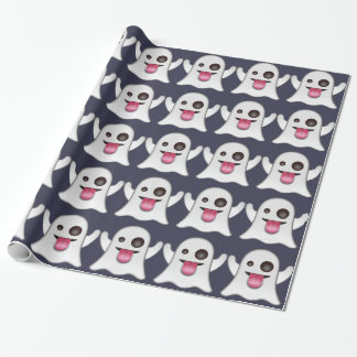 Ghost emoji wrapping paper