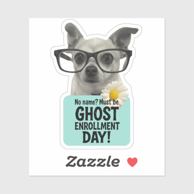 Ghost Enrolment Day – Funny Teacher Sticker (Sheet)