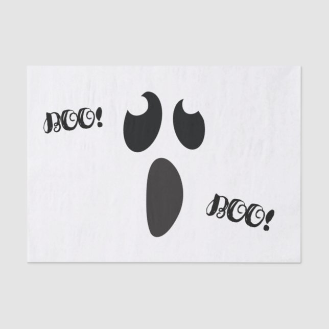 Ghost Face Halloween Party Trick or Treat Favour Tissue Paper (Front)