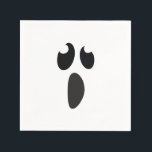 Ghost Face Halloween Party Trick or Treat Napkin<br><div class="desc">Customise with any text for any event. Matching items available.</div>