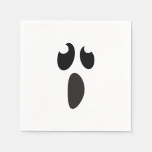 Ghost Face Halloween Party Trick or Treat Napkin
