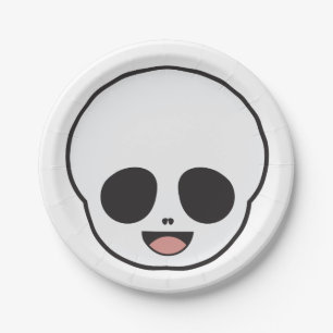 Ghost Face Paper Plate