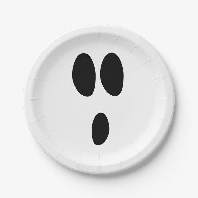 Ghost Face Paper Plate (Front)