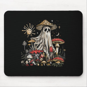 Ghost Fairycore Retro Halloween Gothic Mushroom Gh Mouse Mat