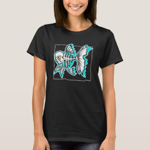 Ghost Fish Bone Prehistoric Skeleton Palaeontology T-Shirt