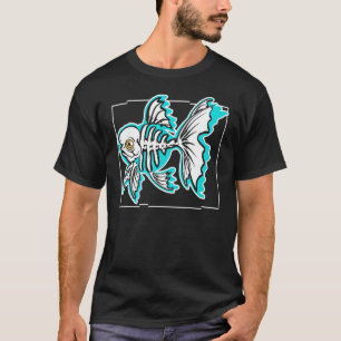 Ghost Fish Bone Prehistoric Skeleton Palaeontology T-Shirt