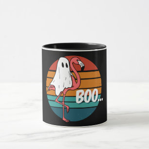 Ghost Flamingo Funny Halloween Mug