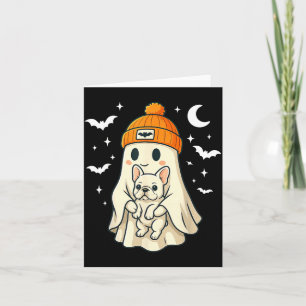 Ghost French Bulldog Toy Bulldog Lover Halloween Card